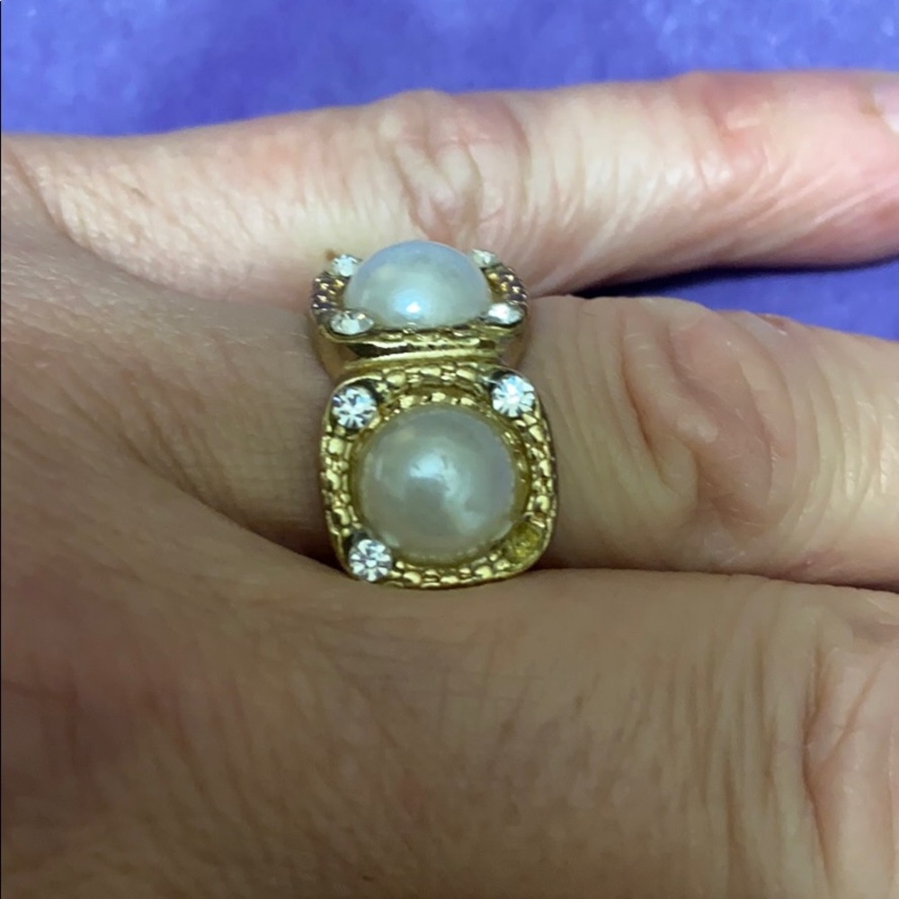 🔥Free w/any Purchase - beautiful RING, golden "pearl" inlay , super stretchy!!